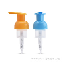 cosmetic plastic foam pump bottle for customized color